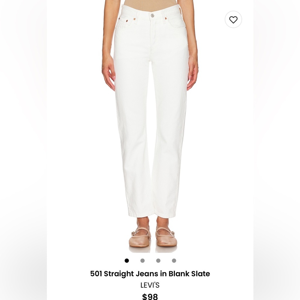 Levi’s 501 White Jeans Size 26